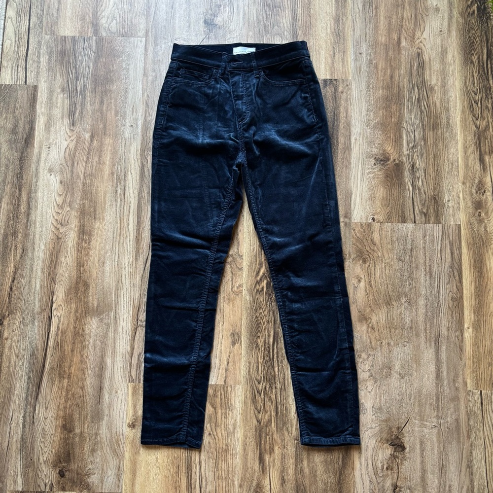 Loft Blue Velvet Pants